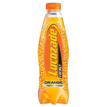 Load image into Gallery viewer, 12 Pack of 900ml Lucozade Orange Sparkling Energy Drink Powered By Glucose