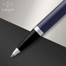 Load image into Gallery viewer, Parker IM Ballpoint Pen Matte Blue Medium Point Blue Ink Gift Box