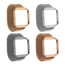Load image into Gallery viewer, Fitbit Blaze Metal Mesh Straps with Frame, Gold/Rose Gold/Silver/Space Grey.