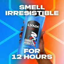 Load image into Gallery viewer, 3pk of 250ml Lynx 12hrs Refreshing Fragrance Shower Gel with 100% Moisturisers