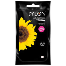 Load image into Gallery viewer, DYLON Hand Fabric Dye Sachet for Clothes &amp; Soft Furnishings, 50g, Yellow