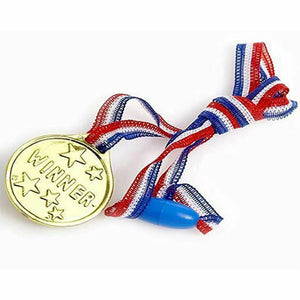 Aquarius Sports Medal With Ribbon Light Weight Medals For Children's,12pc