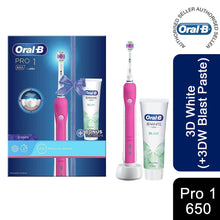 Load image into Gallery viewer, Oral-B Pro 1 650 Electric Toothbrush with Toothbrush Head &amp; Toothpaste