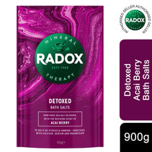 Load image into Gallery viewer, 4x of900g Radox Mineral Therapy Muscle Relax, Restore, Detox, or Calm Bath Salts