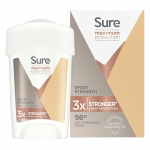 6x 45ml Sure Women 96 H Anti-Perspirant Deodrant Cream For Maximum Protection