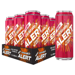 12 Pk of 500ml Lucozade Energy Cherry Flavoured Fat Free Energy Drink