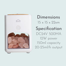 Load image into Gallery viewer, Haven Himalayan Salt Lamp Diffuser-Mood Light, Air Freshener &amp; Home Decor Accessory