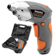 Load image into Gallery viewer, Terratek Electric Cordless 3.6V Battery Powered Screwdriver &amp; Tool Kit Set