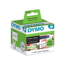Load image into Gallery viewer, DYMO Labels Self Adhesive LW Multi-Purpose 320 Easy-Peel 54 mm x 70mm