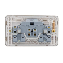 Load image into Gallery viewer, Schneider Electric Lisse Screwless Double Socket 13A GGBL3020WSS Stainless Steel