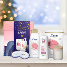 Load image into Gallery viewer, Dove Winter Love Bath &amp; Body 6pcs Gift Set For Her with Soy Candle &amp; Eye Mask