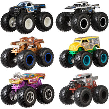 Load image into Gallery viewer, Hot Wheels Monster Trucks Demo 2-Pk Assorted &amp; Truck Scorpion Sting Raceway
