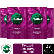 Load image into Gallery viewer, 4x of900g Radox Mineral Therapy Muscle Relax, Restore, Detox, or Calm Bath Salts