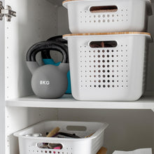 Load image into Gallery viewer, 2 of Each SmartStore Recycled10 Storage Box 6L &amp; Basket Plastic Lid,White