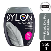 Load image into Gallery viewer, DYLON Washing Machine Fabric Dye Pod, Smoke Grey, 1pk of 350g