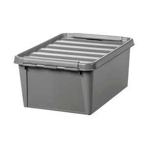 Orthex SmartStore Plastic All Purpose Storage Grey Box, Recycled 15 - 14L