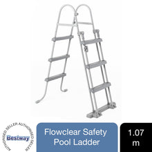 Load image into Gallery viewer, Bestway Flowclear, 42&quot;/1.07m Safety Metal Above Ground Pool Ladder, 1pk