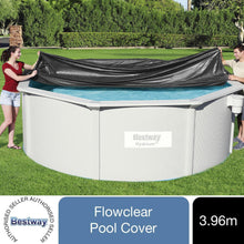 Load image into Gallery viewer, Bestway Flowclear Above Ground 13ft Steel Frame Swimming Pool Cover, 1pk
