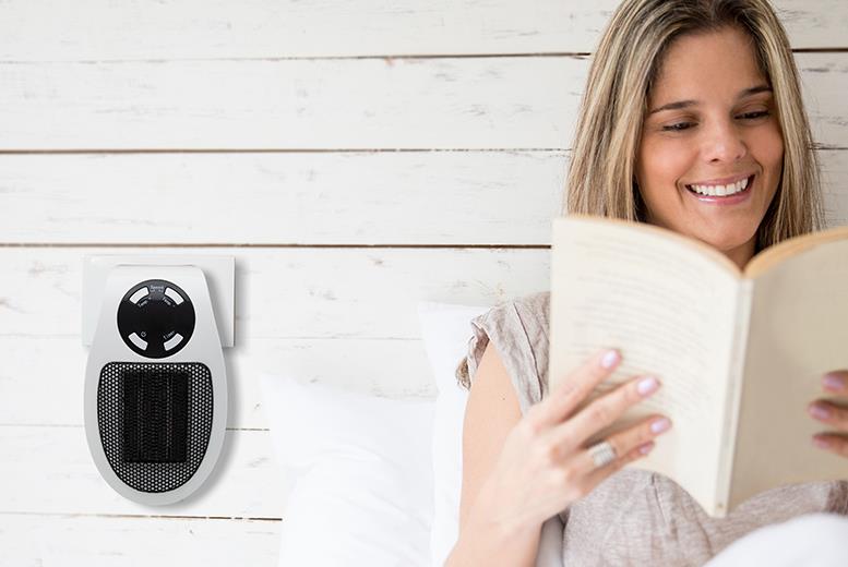Aquarius Ceramic Plug Heater, Adjustable thermostat, 12 Hour Timer & LED Display
