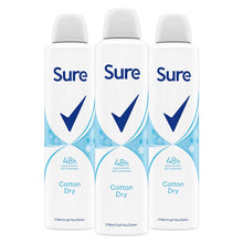 Load image into Gallery viewer, Sure Women Motion Sense Antiperspirant Deodorant, 3 Pack, 250ml