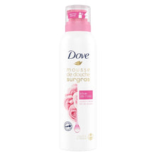 Load image into Gallery viewer, 2 Pack of 200ml Dove Shower and Shave Rose Shover Mousse with Rose Oil