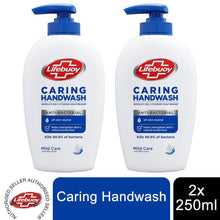 Load image into Gallery viewer, 2pk of 250ml Lifebuoy Caring Anti-bac Handwash Mild care with Milk Cream