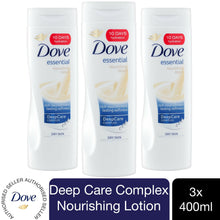 Load image into Gallery viewer, 3x400ml or 6x400ml Dove Nourishment Body Lotion For All Skin Types