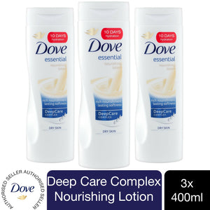 3x400ml or 6x400ml Dove Nourishment Body Lotion For All Skin Types