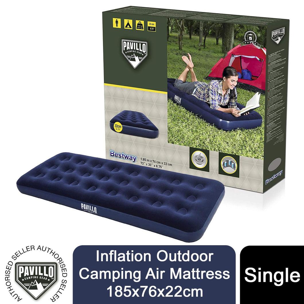 Bestway Pavillo Inflation Outdoor Camping Air Mattress Single or Double Air Bed