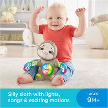 Load image into Gallery viewer, Fisher-Price Linkimals Smooth Moves Sloth, Baby Toy with Music &amp; Lights