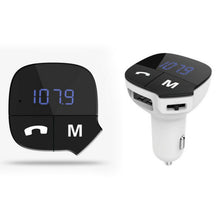 Load image into Gallery viewer, Aquarius Bluetooth Car Adapter FM Transmitter Hands-free Calling,Car Kit - White