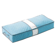 Load image into Gallery viewer, Large Zipped Handles Non-Woven Space Saving Storage Bag Blue