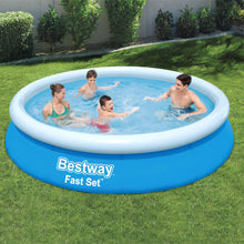 Load image into Gallery viewer, Bestway Fast Set Swimming Pool Above Ground Blue Inflatable 12ft x 30&#39;&#39;, 5377L