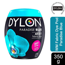 Load image into Gallery viewer, DYLON Washing Machine Fabric Dye Pod, Paradise Blue, 1pk of 350g