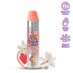 1001 Carpet Fresh 300ml Cans x6, Pink Grapefruit For Carpets, Rugs & Upholstery
