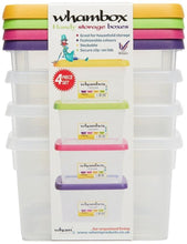 Load image into Gallery viewer, Whambox Handy Transparent Storage Boxes - Pack of 4 Assorted[1.5L Box]