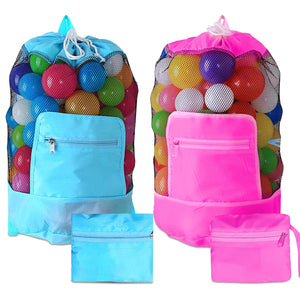 Doodle Toy Play Mat Drawstring Organizer Foldable Large Kids Bag, Blue or Pink