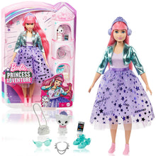 Load image into Gallery viewer, Barbie® Princess Adventure™ Daisy Doll with Pet Toy and Prince Doll