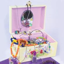 Load image into Gallery viewer, Tobar Girls Wooden Dancing Fairy Dancer Musical Jewellery &amp; Make Up Box