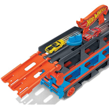 Load image into Gallery viewer, Hot Wheels Speedway Hauler and Three Vehicles