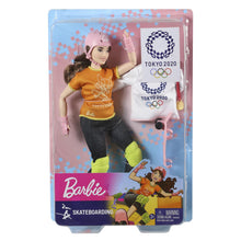 Load image into Gallery viewer, Barbie® Tokyo Olympics Skateboarding Doll with Accessories