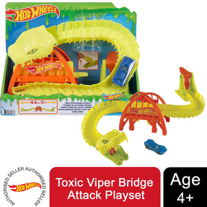 Hot Wheels Toxic Viper Bridge Attack Playset