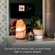 Load image into Gallery viewer, Haven Smart Pink Himalayan Salt Lamp on a Premium Wooden Base - Colour Changing Mood Light and Home Decor Accessory (Extra Large)