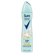 Load image into Gallery viewer, 6x of200ml SureWomen 72H AdvanceProtection Light&amp;Fresh Anti-Perspirant Deodorant