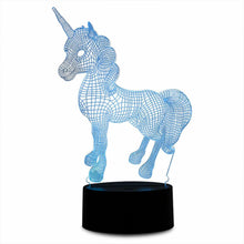 Load image into Gallery viewer, Aquarius 3D Colour Changing Hologram LED Night Light and Desk Lamp