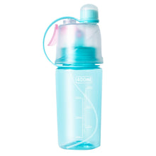 Load image into Gallery viewer, SportZ Leak Proof Travel Water Bottle with Spray Function - 400ml (Pink | Blue | Green)
