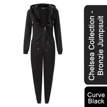 Load image into Gallery viewer, Chelsea Collection - Bronzie Jumpsuit -Curve Black