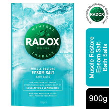 Load image into Gallery viewer, 4x of900g Radox Mineral Therapy Muscle Relax, Restore, Detox, or Calm Bath Salts