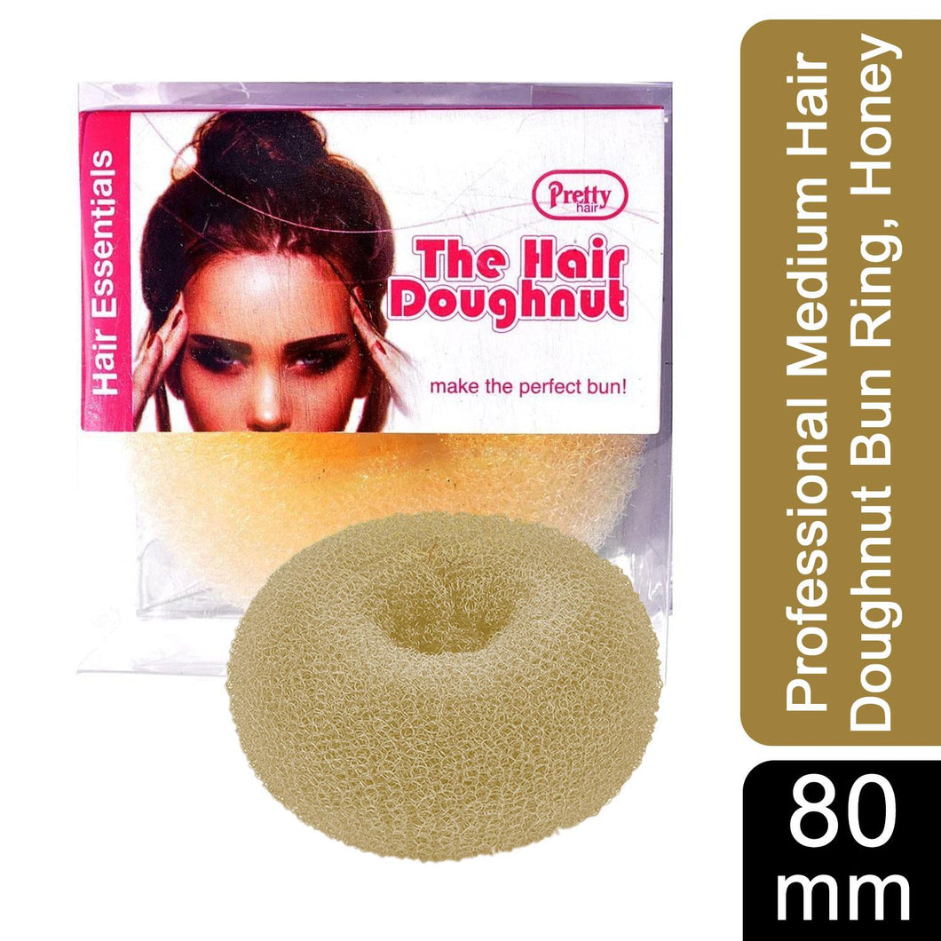 Pretty Professional Medium Hair Doughnut Bun Ring 80mm Honey