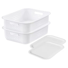 Load image into Gallery viewer, 2 of Each SmartStore Recycled10 Storage Box 6L &amp; Basket Plastic Lid,White